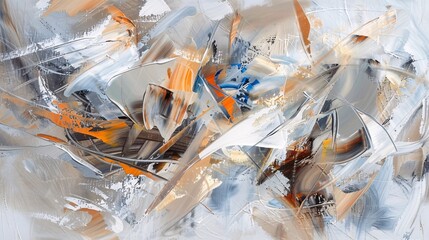 Abstract modern painting calligraphy