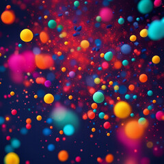 Fototapeta na wymiar colorful particle illustration background