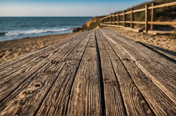 Fototapeten wooden pier on the beach © eman