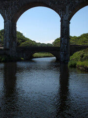 Deskford mouth and viaduc - Cullen - Moray - Scotland - UK