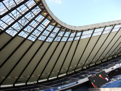 Roof of the murrayfield stadium - Edinburgh - Scotland - UK