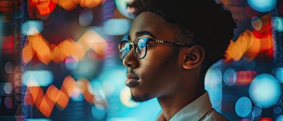 Empowered Afro-American Job Candidate Reflecting on Future Opportunities by City Window