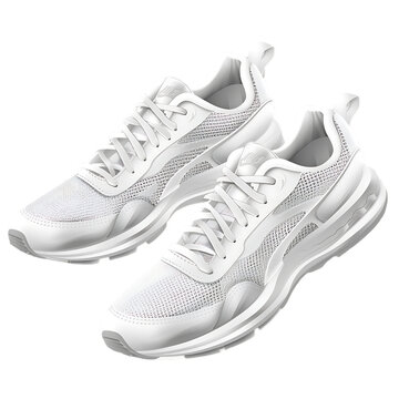 white running sport shoes on transparent background 