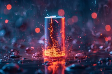 Step into the realm of wonder with a closeup encounter of a battery charger, where the pulsating energy of lightning dances across its surface