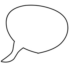 Retro empty comic bubbles and elements outline