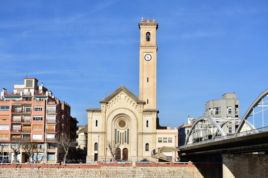 church  Mare de Deu del Roser in town Tortosa in Spain