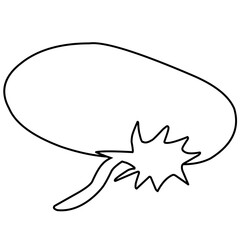 Retro empty comic bubbles and elements outline