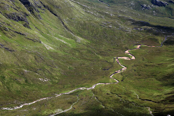 View from the ascent of Ben Nevis by the Carn Mor Dearg Arete - Fort William - Highlands - Scotland...