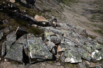 View from the ascent of Ben Nevis by the Carn Mor Dearg Arete - Fort William - Highlands - Scotland - UK