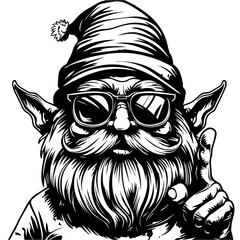 Chill Gnome Vector Illustration