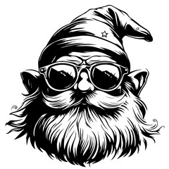 Chill Gnome Vector Illustration