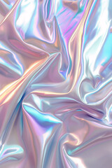 Holographic Iridescent Silk Waves
