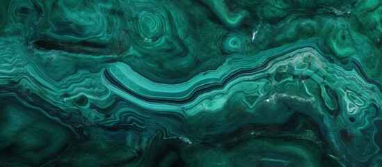 A close up of a liquid green marble texture resembling electric blue patterns found in marine...
