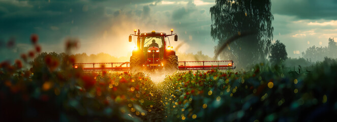 Revolutionizing Agriculture: Smart Farming with Pesticide-Spraying Vehicles and Advanced Technology, Stockphoto Guidelines