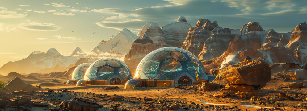 Exploring the Realistic UHD Biodome: A Stunning Vision of Life on Mars