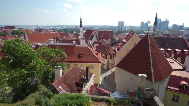 panorama from the Patkuli terrace in Tallinn