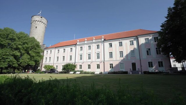 The Parliament Of Estonia building in Tallinn