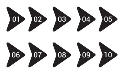 Numbers font icon in flat style. Typography vector illustration on isolated background. Numeral typographic sign business concept.