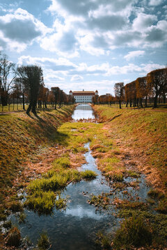 autumn landscape with river