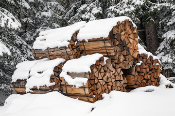 snowy_firewood