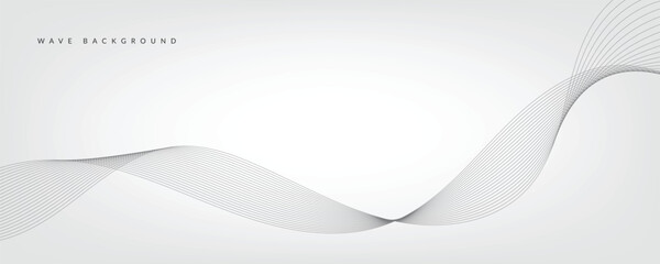 White gradient background with waves. EPS10