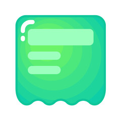Imitating gradient lovely social green icon pack