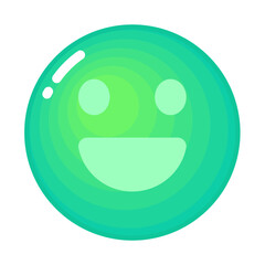 Imitating gradient lovely social green icon pack