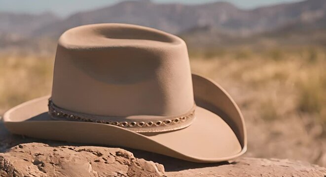 Cowboy hat in the far west.