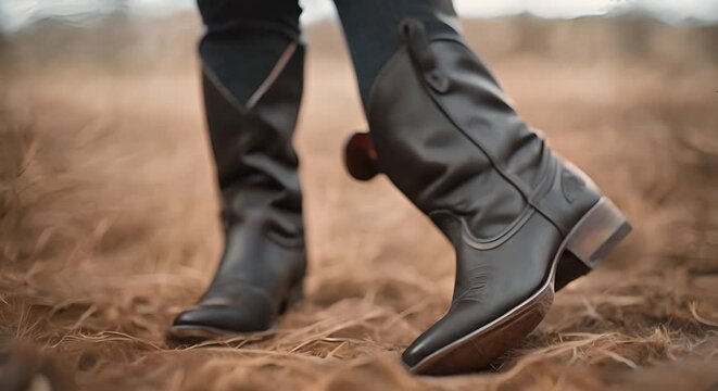 Cowboy boots in the far west.