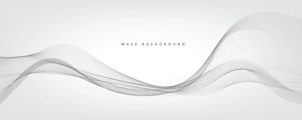 White gradient background with waves. EPS10