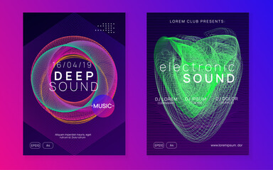 Music Flyer. Nightclub Beat Illustration. Fest Festival Element. Green Sound Event. Night Club Magazine. Blue Dj Poster. Concert Invite. Pink Music Flyer