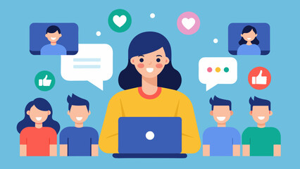 A social media influencer is hosting a live QA session with their followers incorporating their brands products or services seamlessly into the