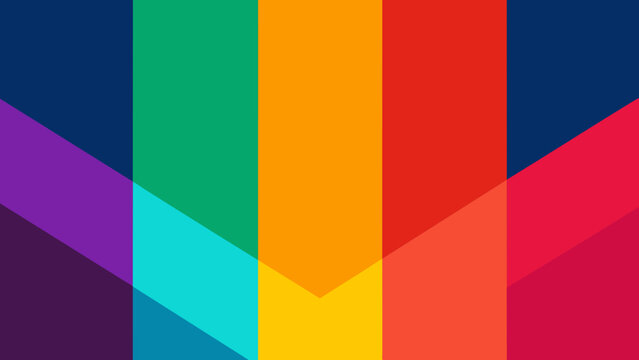 A vibrant color palette of bold hues and sharp lines reflect the dynamic and influential nature of strong branding in the competitive world of