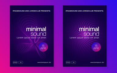 Discotheque Background. Pink Dance Poster. Music Trance Template. Electronic Audio Invitation. Violet Party Event. Concert Cover. Edm Flyer. Blue Discotheque Background