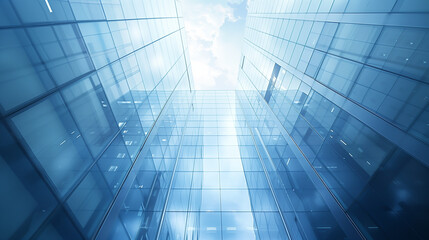 Obraz premium Skyscrapers in sky
