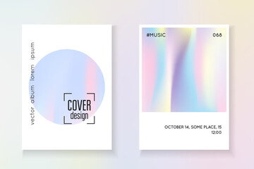 Iridescent Fluid. Violet Holograph Cover. Colourful 90s Illustration. Memphis Screen. Geometry Poster. Holographic Foil. Plastic Design. Pink Iridescent Fluid