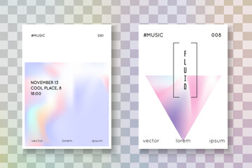 Neon Poster. Blue Rainbow Paper. Iridescent Mesh. Plastic Banner. Gradient Fluid. Colourful Retro Template. Vintage Design. Pink Neon Poster