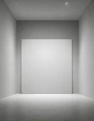 Artistic Depiction of an Empty Room with an Open Doorway Leading to Another Space, Generative AI