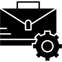Bag, business, gear, management, process Icon