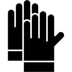 gloves, hand, protection, ruber, safety Icon