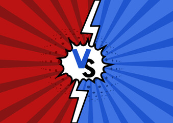 Versus . Vs battle - banner, vector illustration 