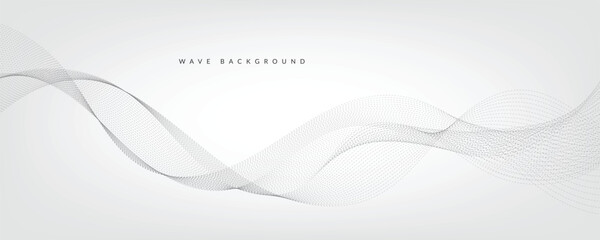 White gradient background with waves. EPS10