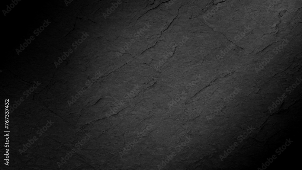 Poster texture of black stone or graphite with gradient. abstract dark background