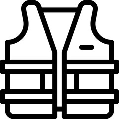 Construction, jacket, labour, repair, vest Icon