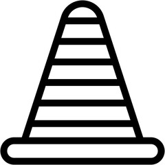 Cone, construction, road, safety, traffic Icon