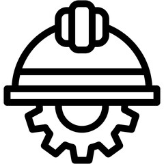 Cap, construction, development, engineering, gear Icon