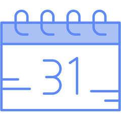 Calendar, date, day, schedule, end of month Icon