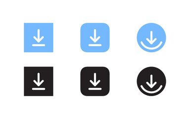 File download signs. Vector icons