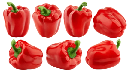 Poster sweet Pepper, Paprika, isolated on white background, full depth of field © grey