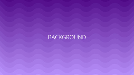 Purple wavy background. Abstract banner with curved lines. Gradient blended waves	
